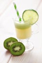 Kiwi and melon juice Royalty Free Stock Photo