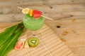 Kiwi milkshake Royalty Free Stock Photo