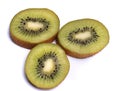 KIWI, ripe, juicy fruit, isolated on white , macro Royalty Free Stock Photo