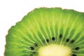 Kiwi Slice Cut Texture, Large Detailed Horizontal Macro Closeup Textured Pattern, Fresh Ripe Fruit