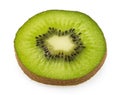 Kiwi slice isolated on white background