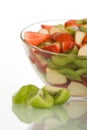 Kiwi slices and fruit salad Royalty Free Stock Photo