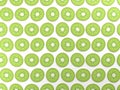 Kiwi slices on white food background