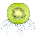 Kiwi splash Royalty Free Stock Photo