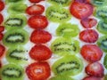 Kiwi and strawberry pie Royalty Free Stock Photo