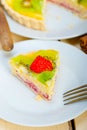 Kiwi and strawberry pie tart Royalty Free Stock Photo