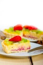 Kiwi and strawberry pie tart Royalty Free Stock Photo