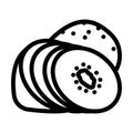 kiwi sweet line icon vector illustration Royalty Free Stock Photo