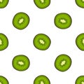 Kiwi Vector Seamless Pattern