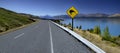 Kiwi warning sign - New Zealand - Mt Cook Royalty Free Stock Photo