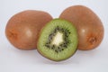 Kiwi on white background. Juicy ripe fruit isolate Royalty Free Stock Photo