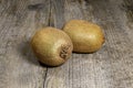 Kiwi on a wooden surface