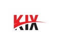 KIX Letter Initial Logo Design Vector Illustration Royalty Free Stock Photo