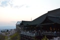 Kiyomizu-dera Temple in the evening on springtime