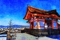 Kiyomizu-dera Temple, Higashiyama, Kyoto, Japan Royalty Free Stock Photo