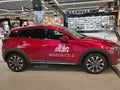 Kiyv, Ukraine - August 2, 2020: A view of Mazda CX-3 car with new design and aerodynamics displayed at Kiyv, Ukraine