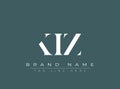 KIZ abstract letter logo design Royalty Free Stock Photo