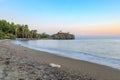 Kizilca buk beach during sunset with pastel colors in Datca, Turkey