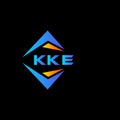 KKE abstract technology logo design on Black background. KKE creative initials letter logo concept Royalty Free Stock Photo