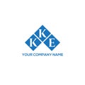 KKE letter logo design on WHITE background. KKE creative initials letter logo concept. KKE letter design.KKE letter logo design on Royalty Free Stock Photo