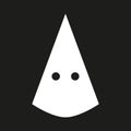 KKK mask. Symbol of extremism and racism in USA Royalty Free Stock Photo