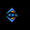 KKL abstract technology logo design on Black background. KKL creative initials letter logo concept Royalty Free Stock Photo