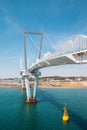 KkotgeBlue crab bridge at BaeksaJang port in Anmyeondo Island, Taean, Korea Royalty Free Stock Photo