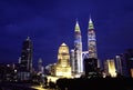 KL Skyline night view, Kuala Lumpur, Malaysia