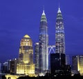 KL Skyline night view, Kuala Lumpur, Malaysia