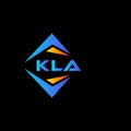 KLA abstract technology logo design on Black background. KLA creative initials letter logo concept