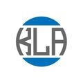 KLA letter logo design on white background. KLA creative initials circle logo concept. KLA letter design