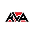 KLA triangle letter logo design with triangle shape. KLA triangle logo design monogram. KLA triangle vector logo template with red Royalty Free Stock Photo