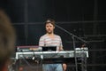 Klaas Janzoons singing and playing keyboard live with the Deus band at Pohoda Festival, Trencin, Slovakia - July 8, 2011