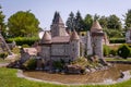 KLAGENFURT, CARINTHIA, AUSTRIA - AUGUST 07, 2018: Park Minimundus am Worthersee. Models of the most famous historical buildings.