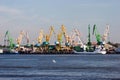 Klaipeda harbour, Lithuania Royalty Free Stock Photo