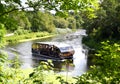 Klaipeda, Lithuania July 14, 2023: First Regular river public transit electric catamaran-bus on Dane river in Lithuania