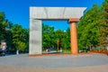 Klaipeda, Lithuania, July 4, 2022: Monument to the United Lithua