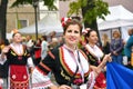 Klaipeda, Lithuania - 16 july 2022: Participants take part in the Europeade 2022 Festival of European folk culture July 16, 2022