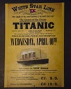 Klaipeda, Lithuania - Juny 24, 2021: tickets for the Titanic  on display at the See Museum in Klaipeda, Lithuania. Royalty Free Stock Photo