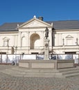 KLAIPEDA, LITHUANIA. The Klaipeda drama theater on Theatre Square Royalty Free Stock Photo