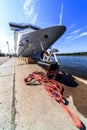 Costa Pacifica cruise ship moored at cruise ships terminal at Klaipeda port, Lithuania