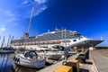 Costa Pacifica cruise ship moored at cruise ships terminal at Klaipeda port, Lithuania