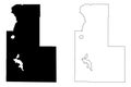 Klamath County, Oregon State U.S. county, United States of America, USA, U.S., US map vector illustration, scribble sketch