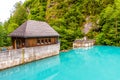 Turquoise blue water of Klamsee Royalty Free Stock Photo