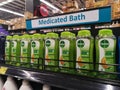 Klang, Malaysia - 10 July 2020 : DETTOL Cool Body Wash at Medicated Bath Section display for sell on the supermarket