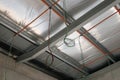 Electrical services, conduit and wiring above the ceiling.
