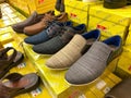 Klang, Malaysia: 25th August 2022- Casual men shoes displayed for sale at the shopping mall