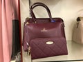 Klang, Malaysia: 25th August 2022- Casual women\'s handbag displayed for sale on shelf. British polo brand