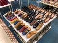 Klang, Malaysia: 25th August 2022- Women shoes displayed for sale at the shopping mall