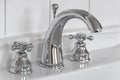 Classic faucet with white washbasin